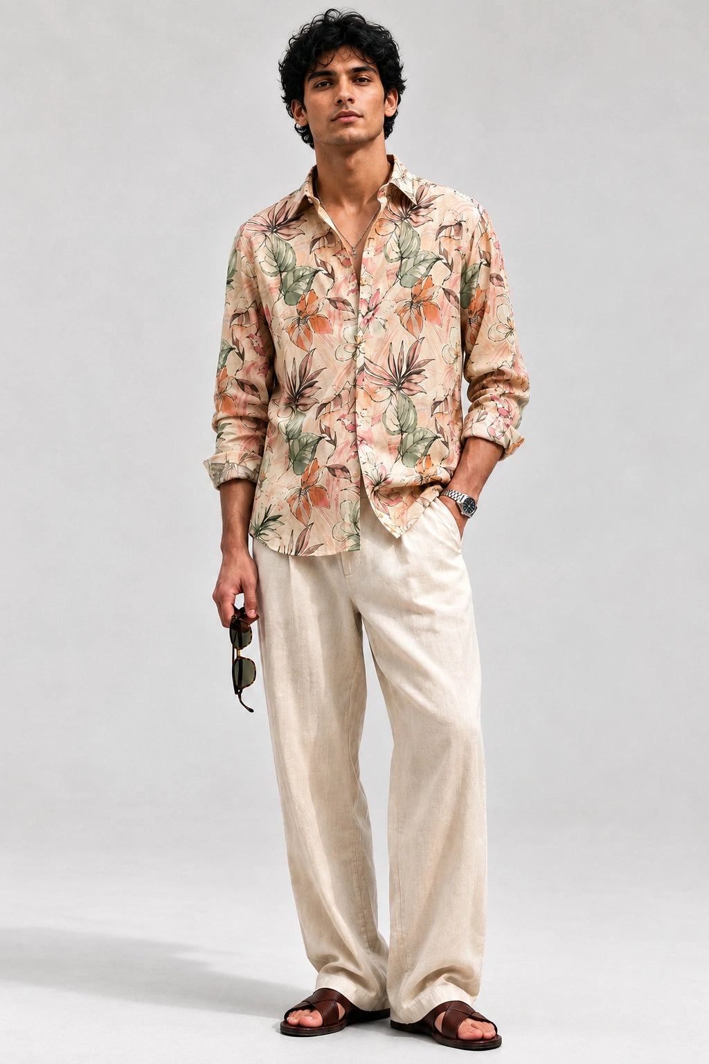 Beige Flower Universal Style – Unisex Shirt Collection