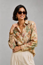 Beige Flower Universal Style – Unisex Shirt Collection