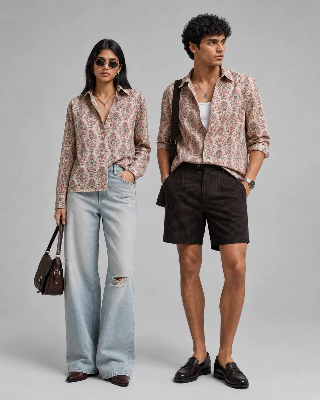 Beige Patch Universal Style – Unisex Shirt Collection