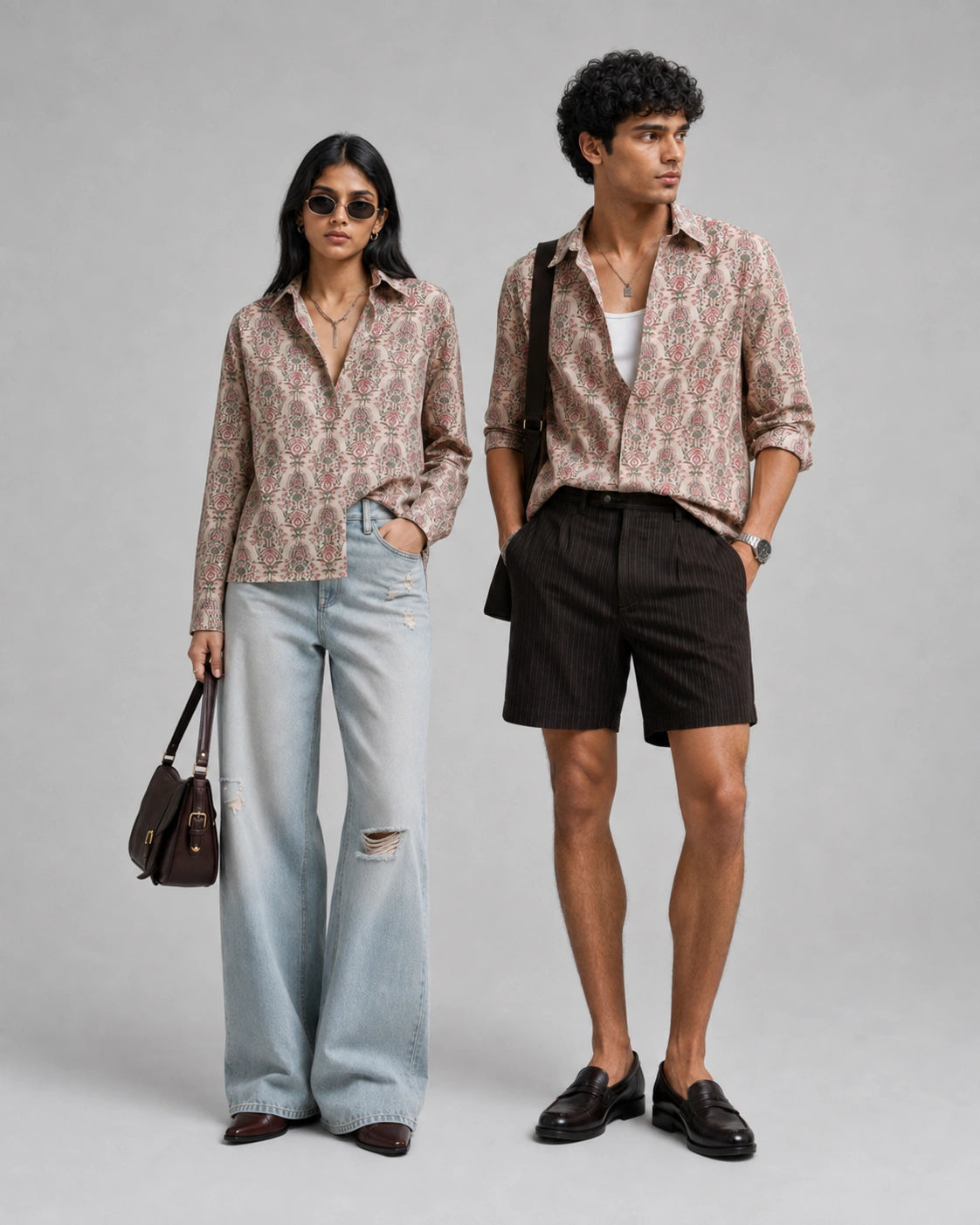 Beige Patch Universal Style – Unisex Shirt Collection