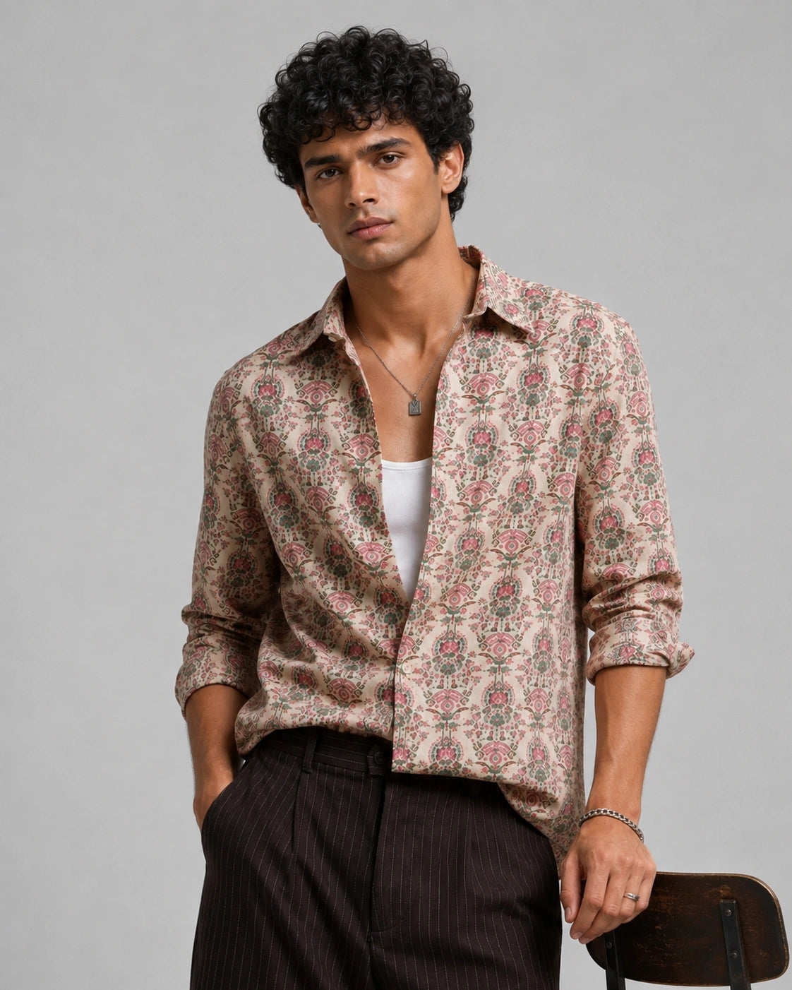 Beige Patch Universal Style – Unisex Shirt Collection