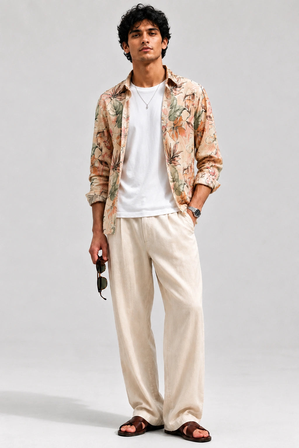 Beige Flower Universal Style – Unisex Shirt Collection