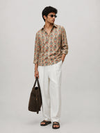 Beige Mandala Universal Style – Unisex Shirt Collection
