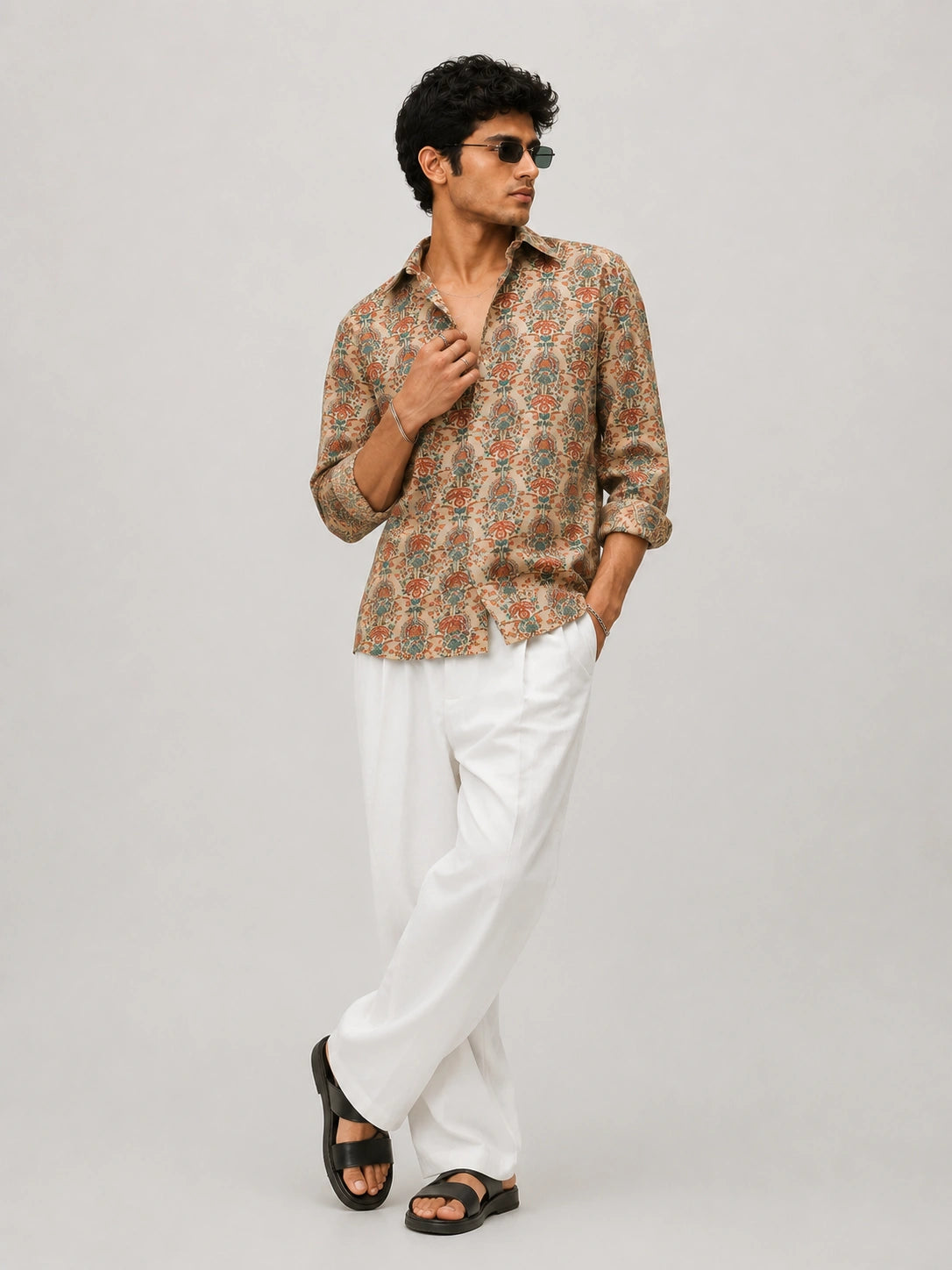 Beige Mandala Universal Style – Unisex Shirt Collection