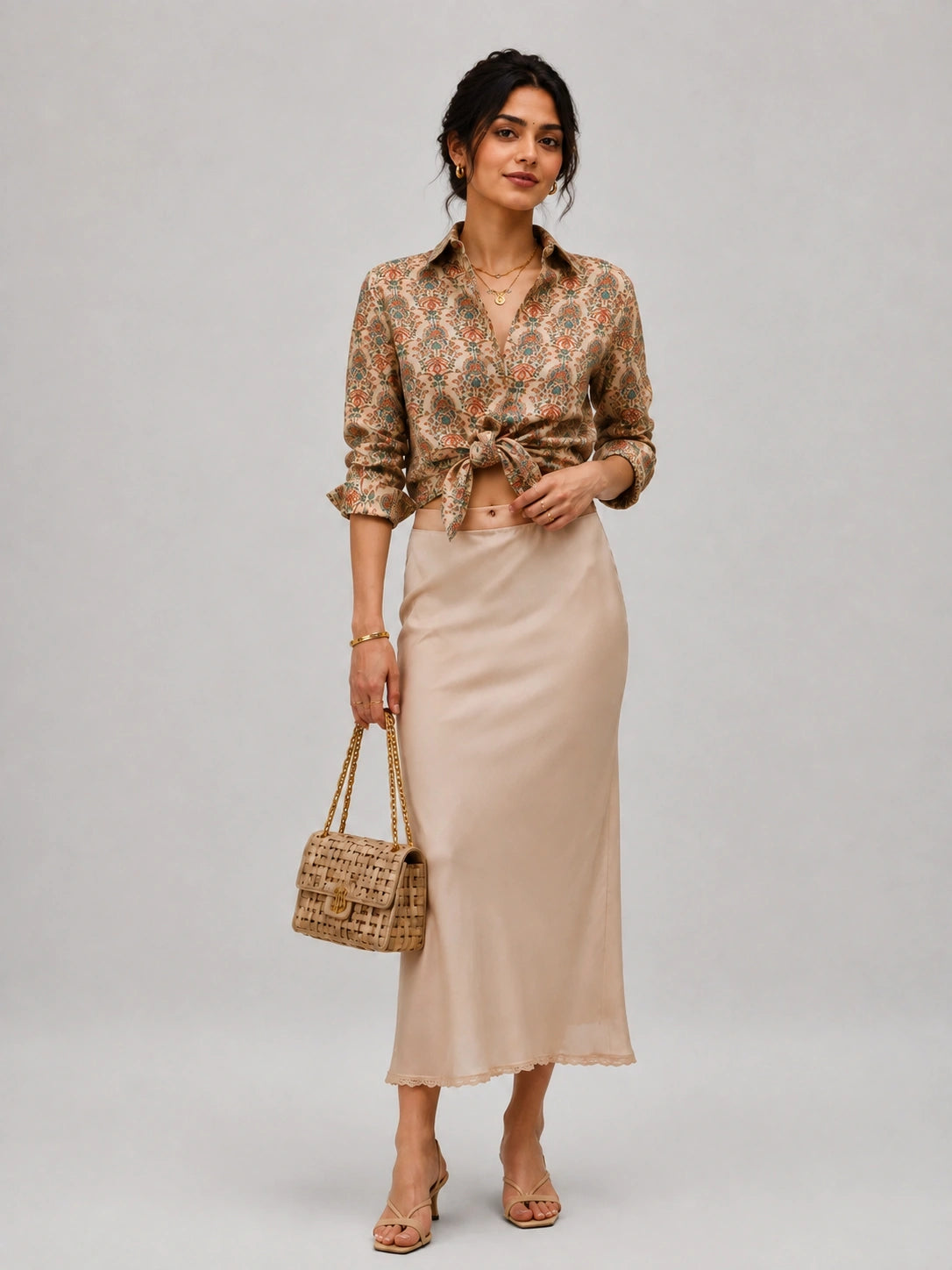 Beige Mandala Universal Style – Unisex Shirt Collection