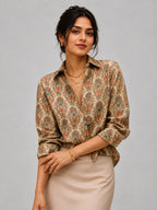Beige Mandala Universal Style – Unisex Shirt Collection