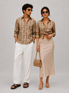 Beige Mandala Universal Style – Unisex Shirt Collection