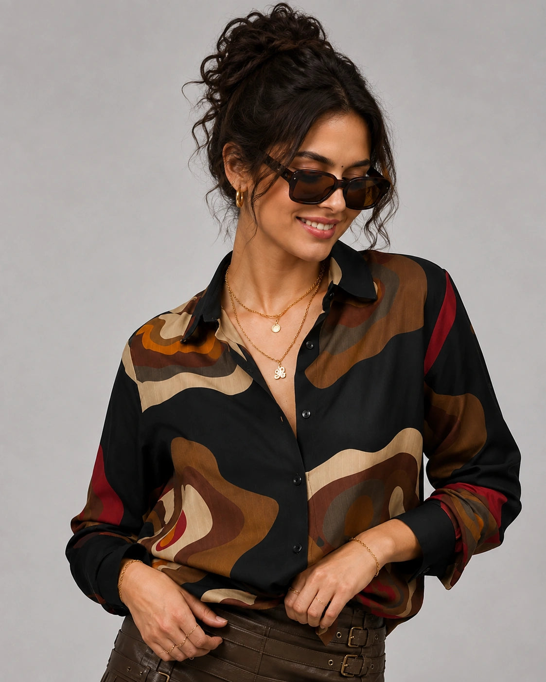 Black Gemoetry Universal Style – Unisex Shirt Collection