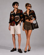 Black Gemoetry Universal Style – Unisex Shirt Collection
