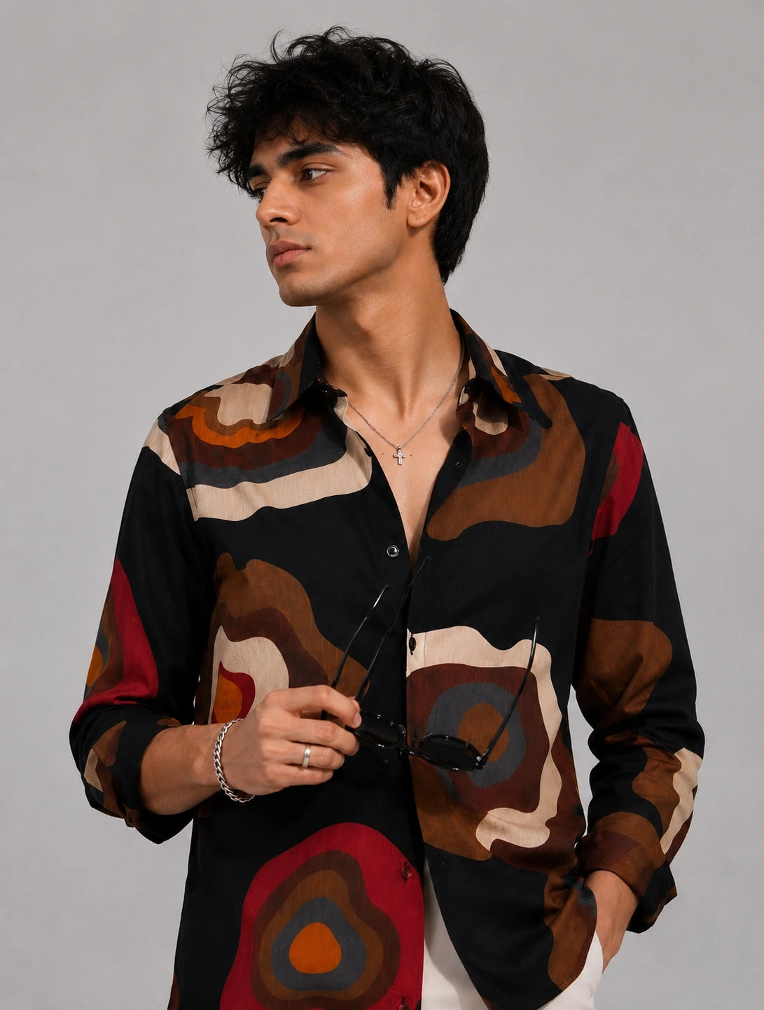 Black Gemoetry Universal Style – Unisex Shirt Collection
