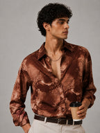 Brown Abstract Universal Style – Unisex Shirt Collection