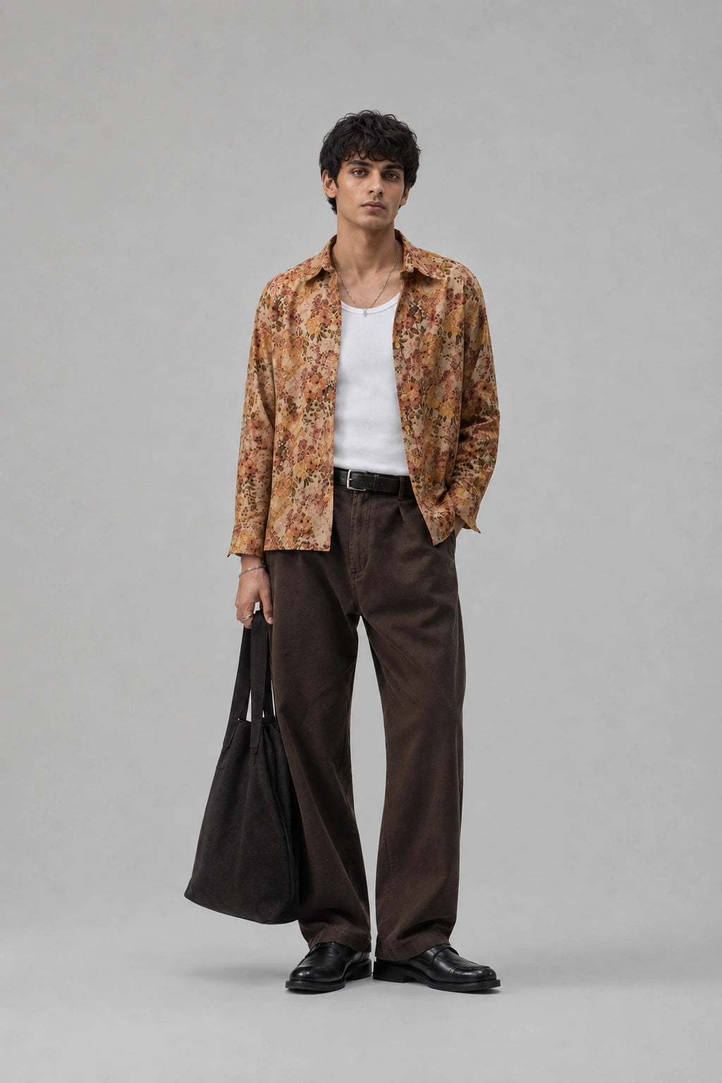 Brown Flory Universal Style – Unisex Shirt Collection