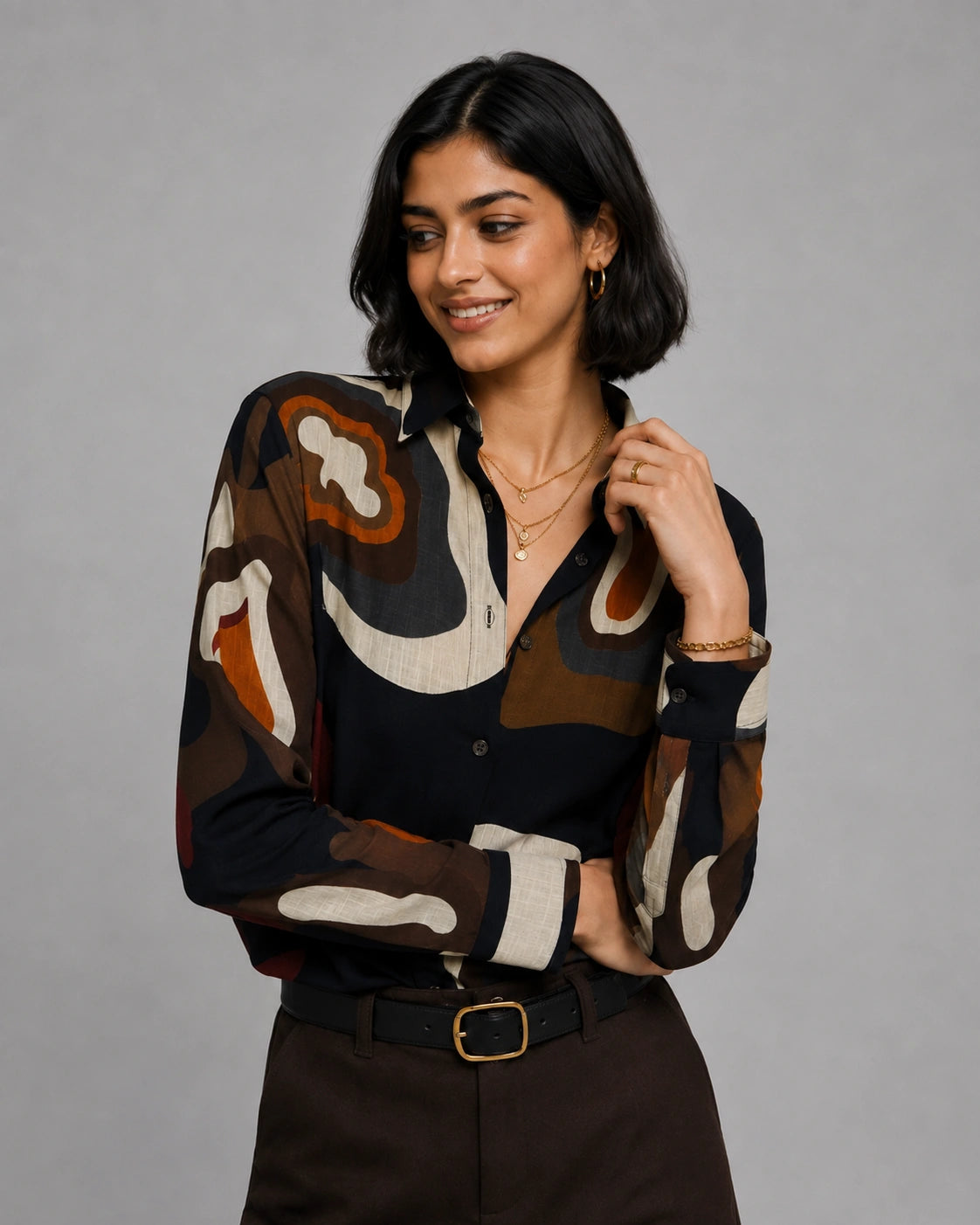 Brown Mandala Universal Style – Unisex Shirt Collection