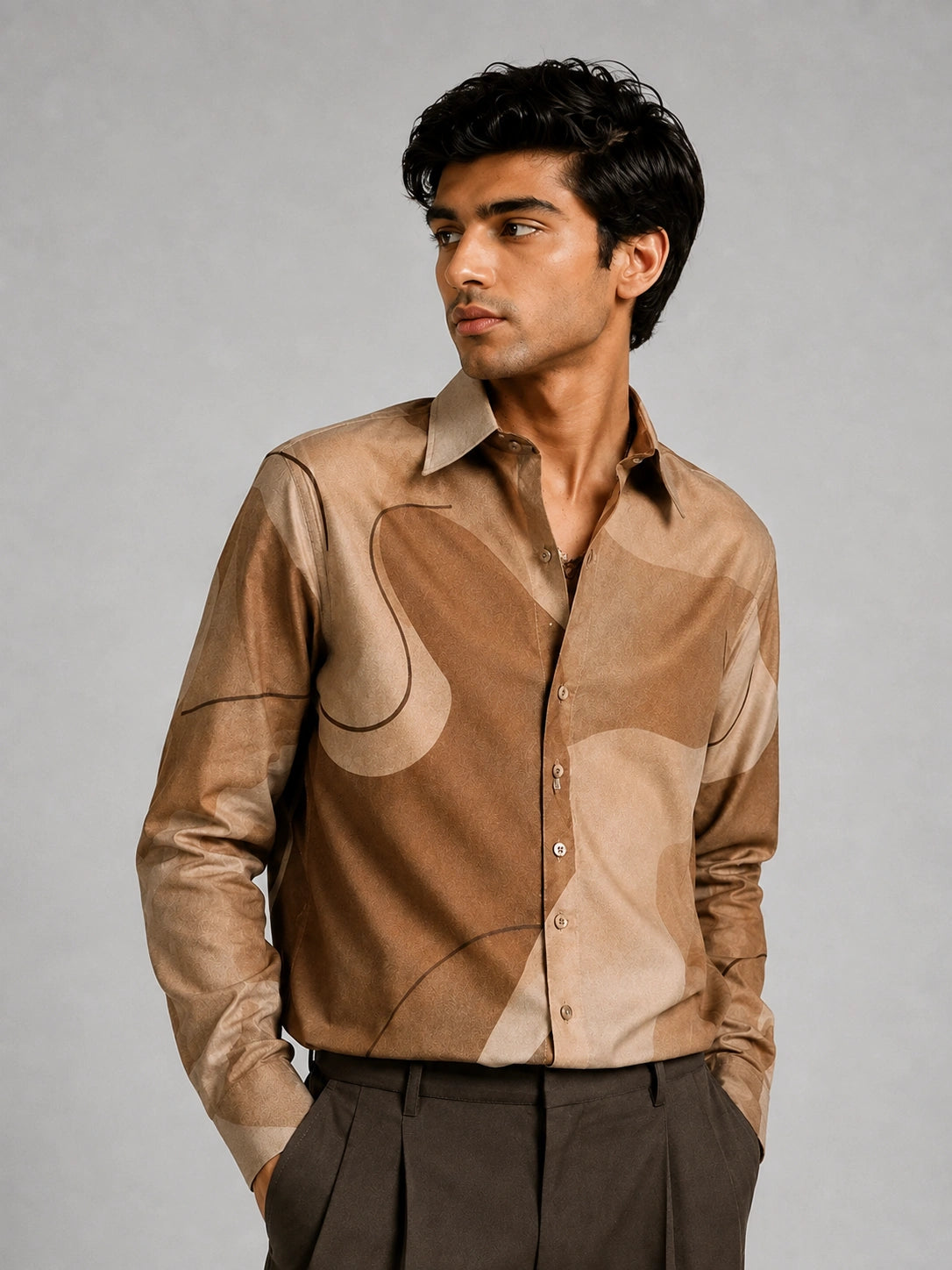 Brown Patches Universal Style – Unisex Shirt Collection