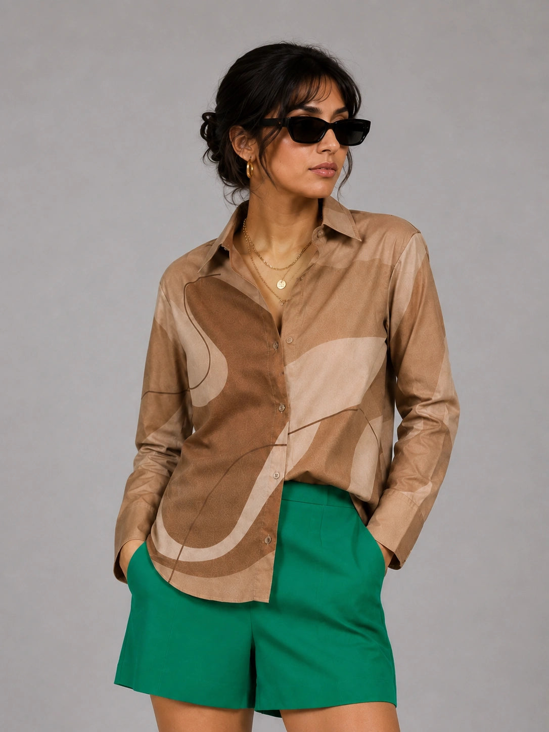 Brown Patches Universal Style – Unisex Shirt Collection
