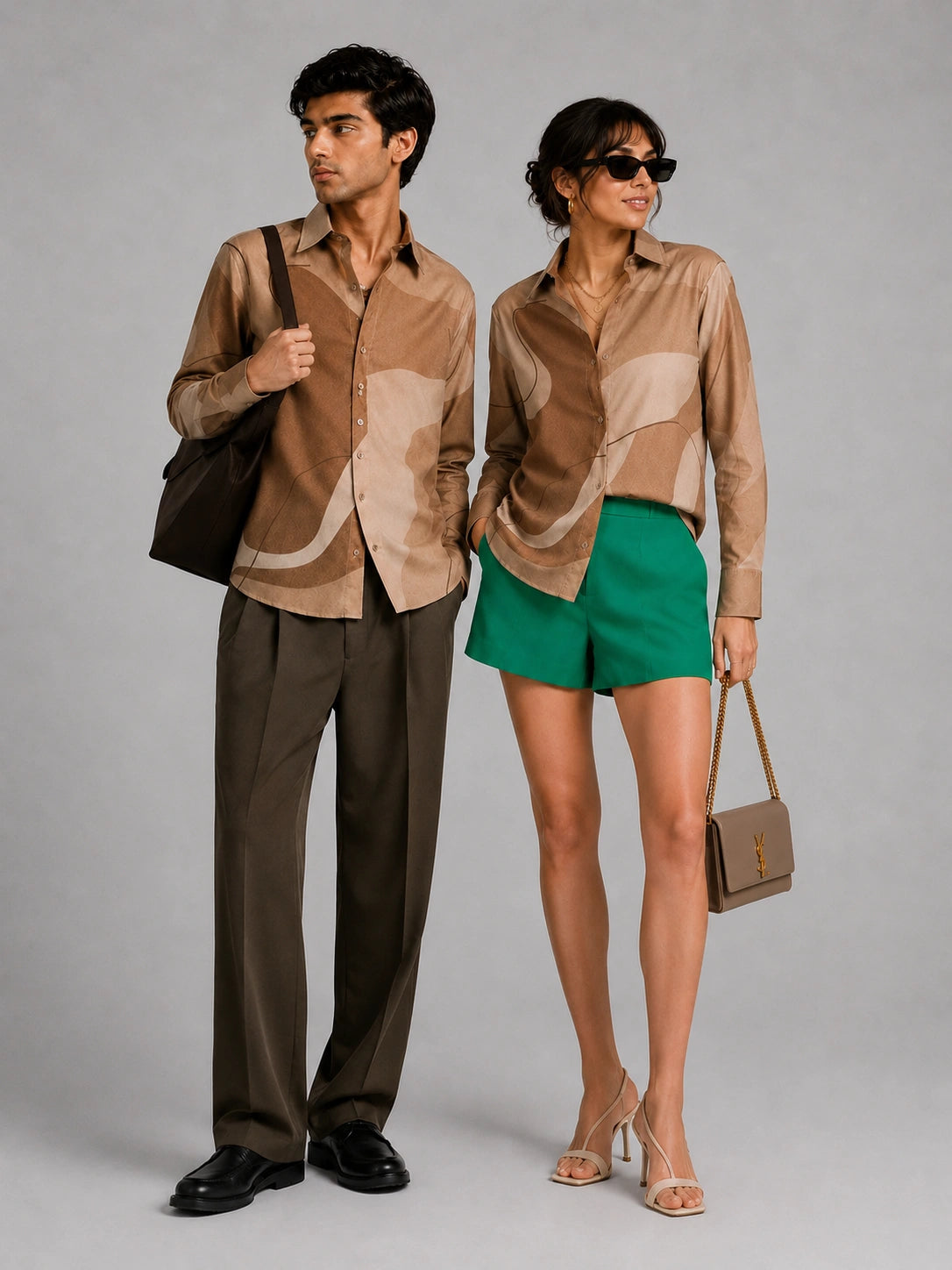 Brown Patches Universal Style – Unisex Shirt Collection