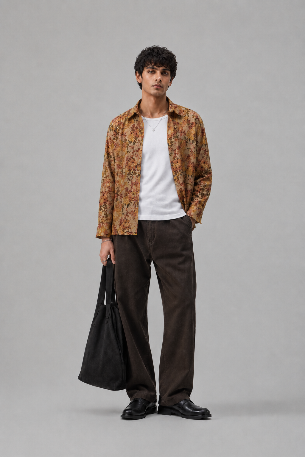 Brown Flory Universal Style – Unisex Shirt Collection