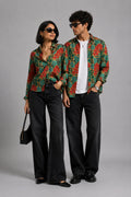 Green Kalamkari Universal Style – Unisex Shirt Collection