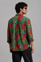 Green Kalamkari Universal Style – Unisex Shirt Collection