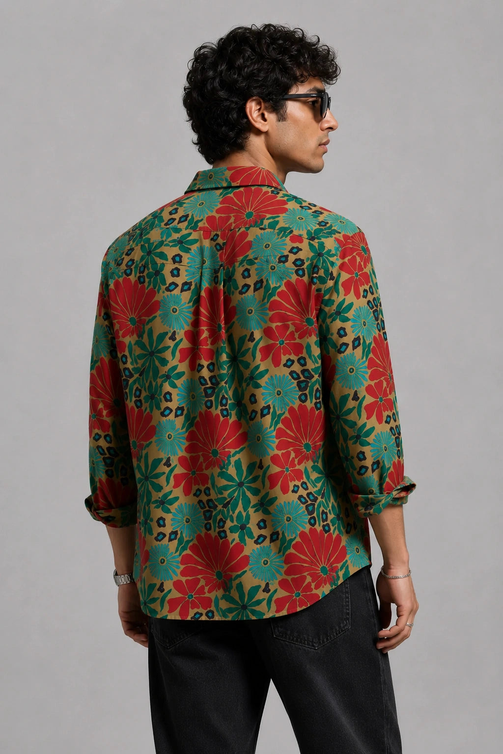 Green Kalamkari Universal Style – Unisex Shirt Collection