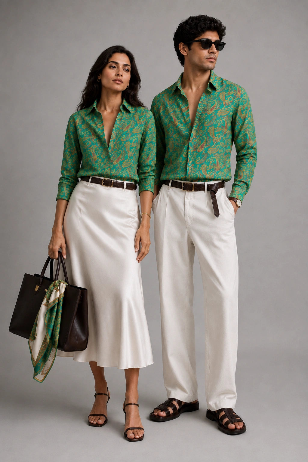 Green Monochrome Universal Style – Unisex Shirt Collection