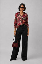 Maroon Mandala Universal Style – Unisex Shirt Collection
