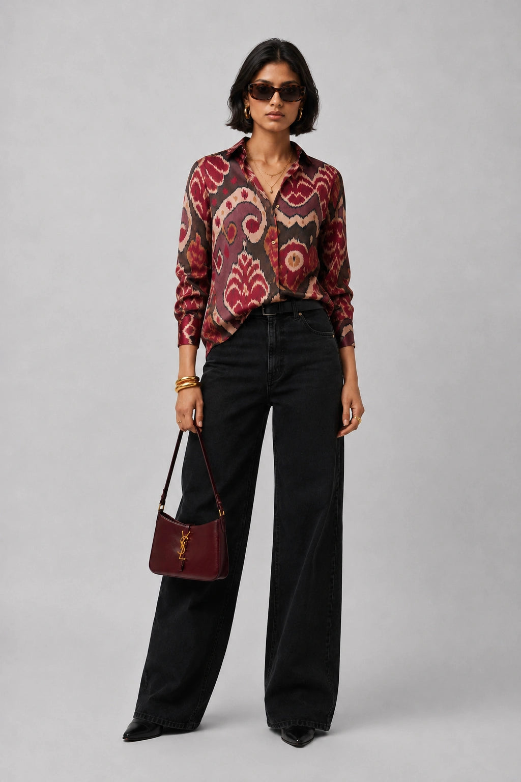 Maroon Mandala Universal Style – Unisex Shirt Collection