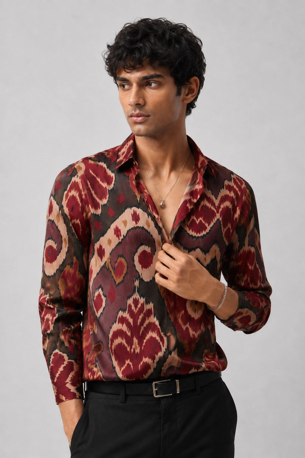 Maroon Mandala Universal Style – Unisex Shirt Collection