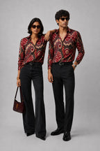 Maroon Mandala Universal Style – Unisex Shirt Collection