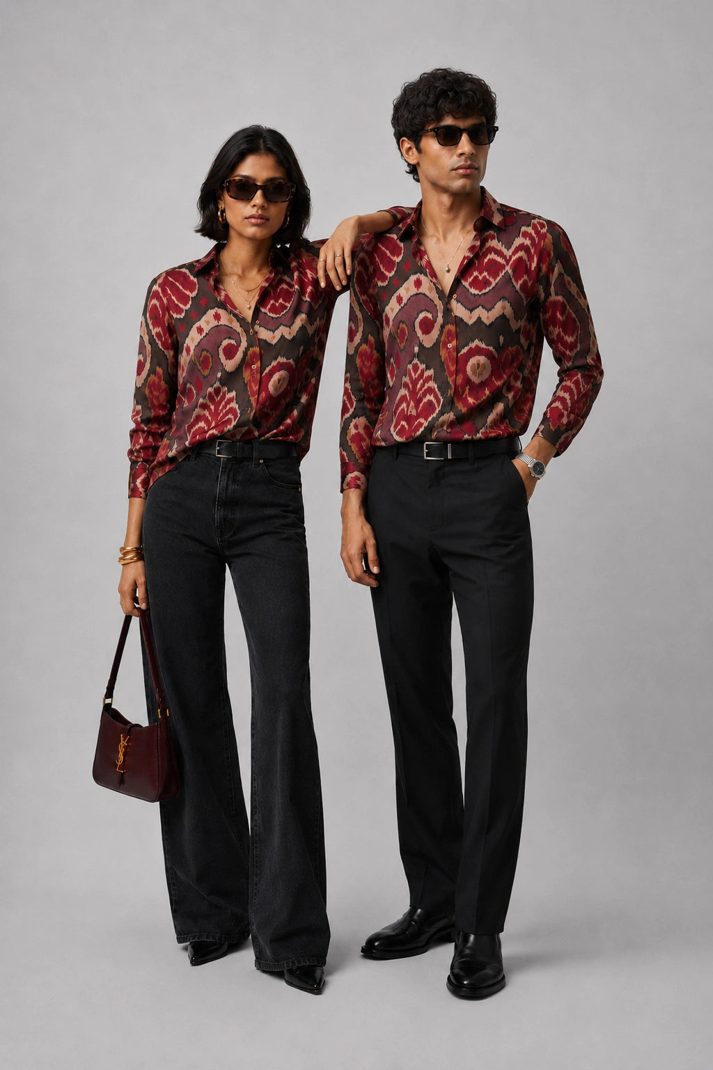 Maroon Mandala Universal Style – Unisex Shirt Collection