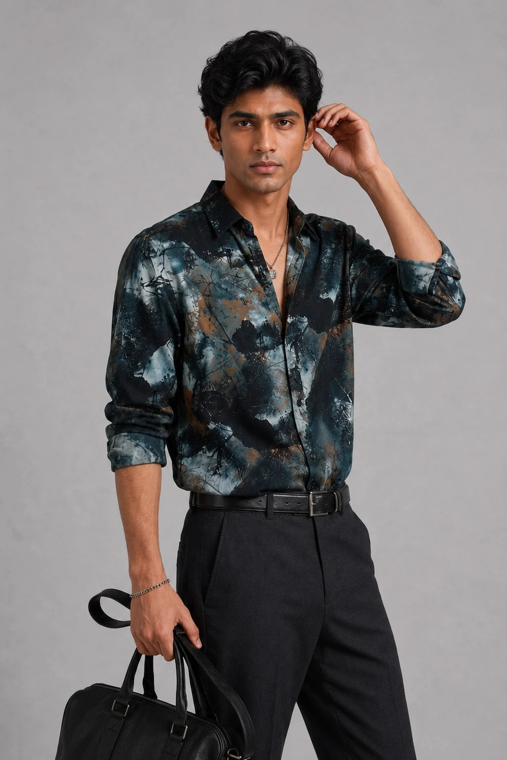 Navy Aztech Universal Style – Unisex Shirt Collection