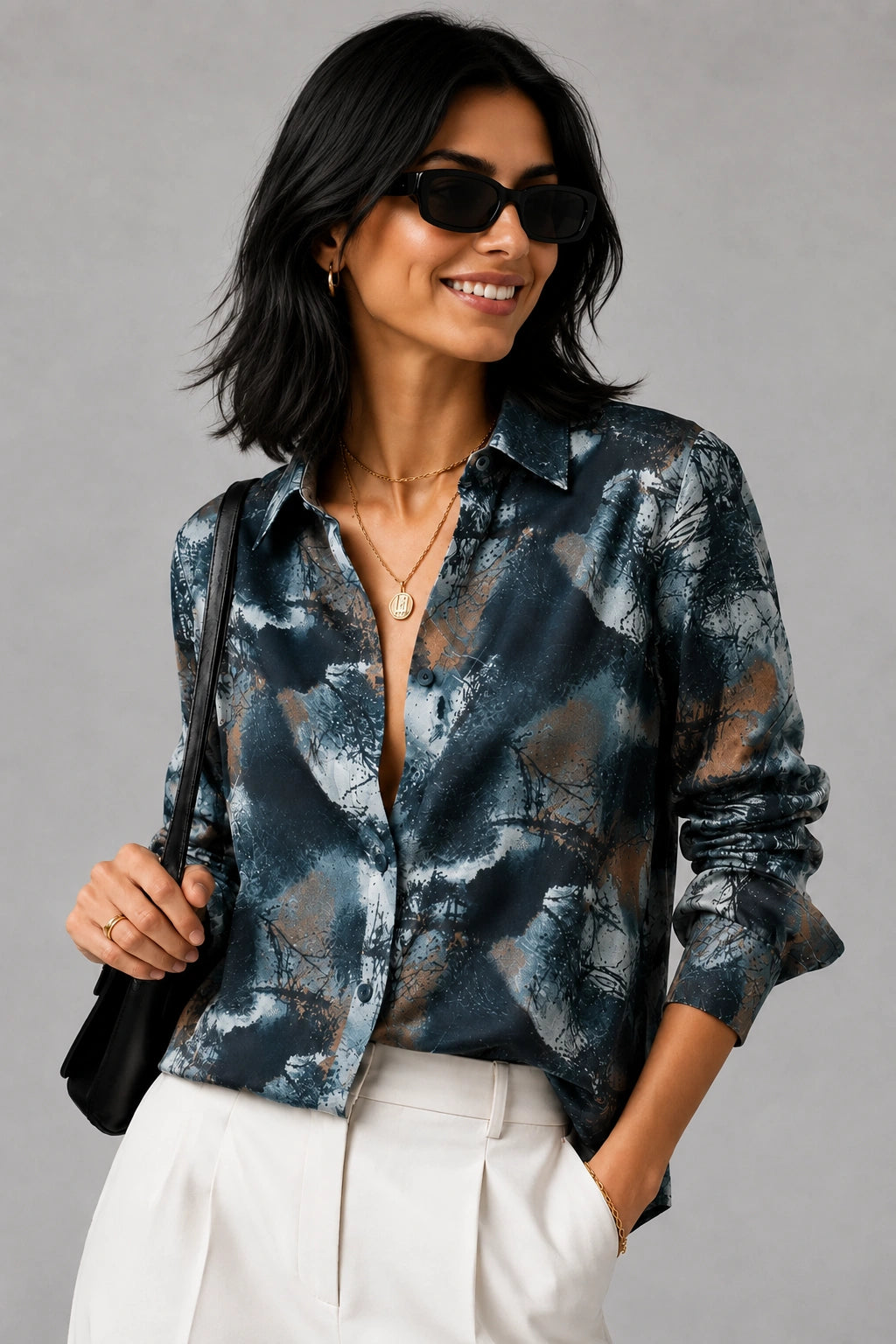 Navy Aztech Universal Style – Unisex Shirt Collection