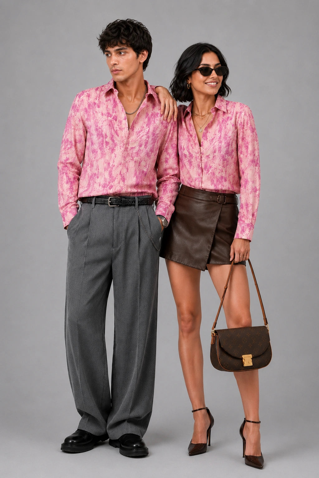 Peach Flory Universal Style – Unisex Shirt Collection