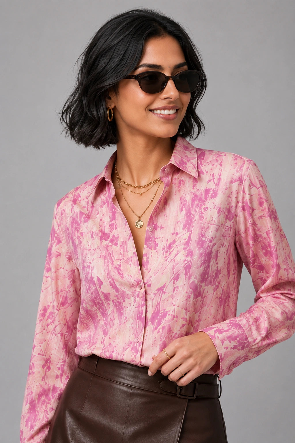 Peach Flory Universal Style – Unisex Shirt Collection