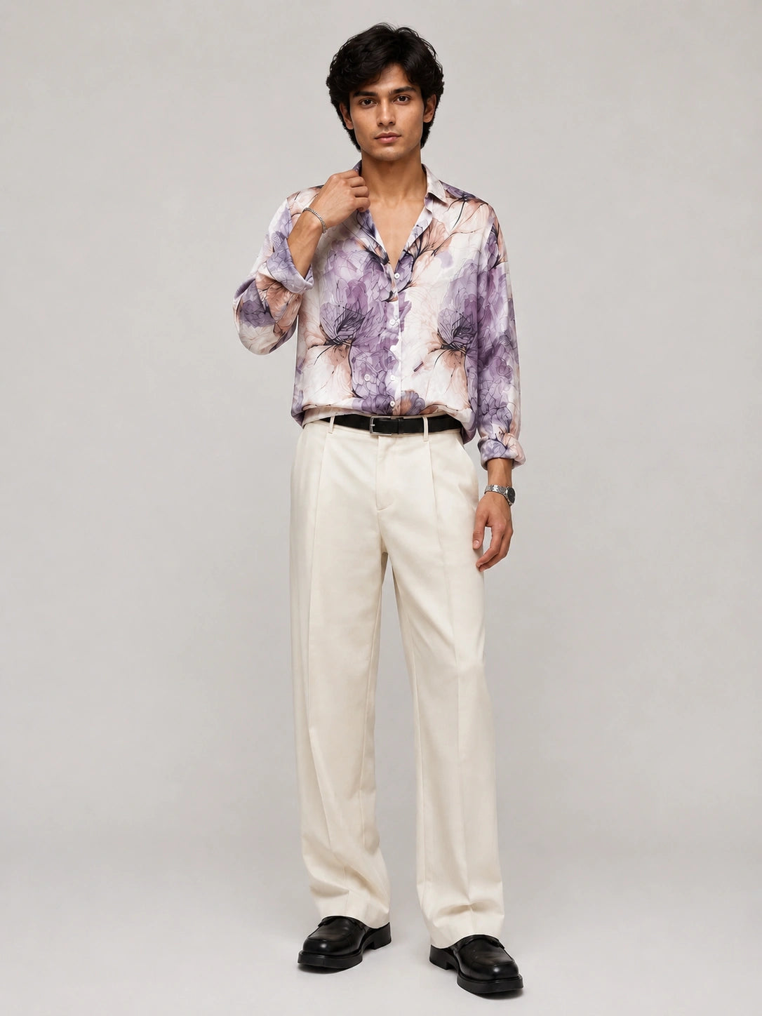 Purple Organza Universal Style – Unisex Shirt Collection