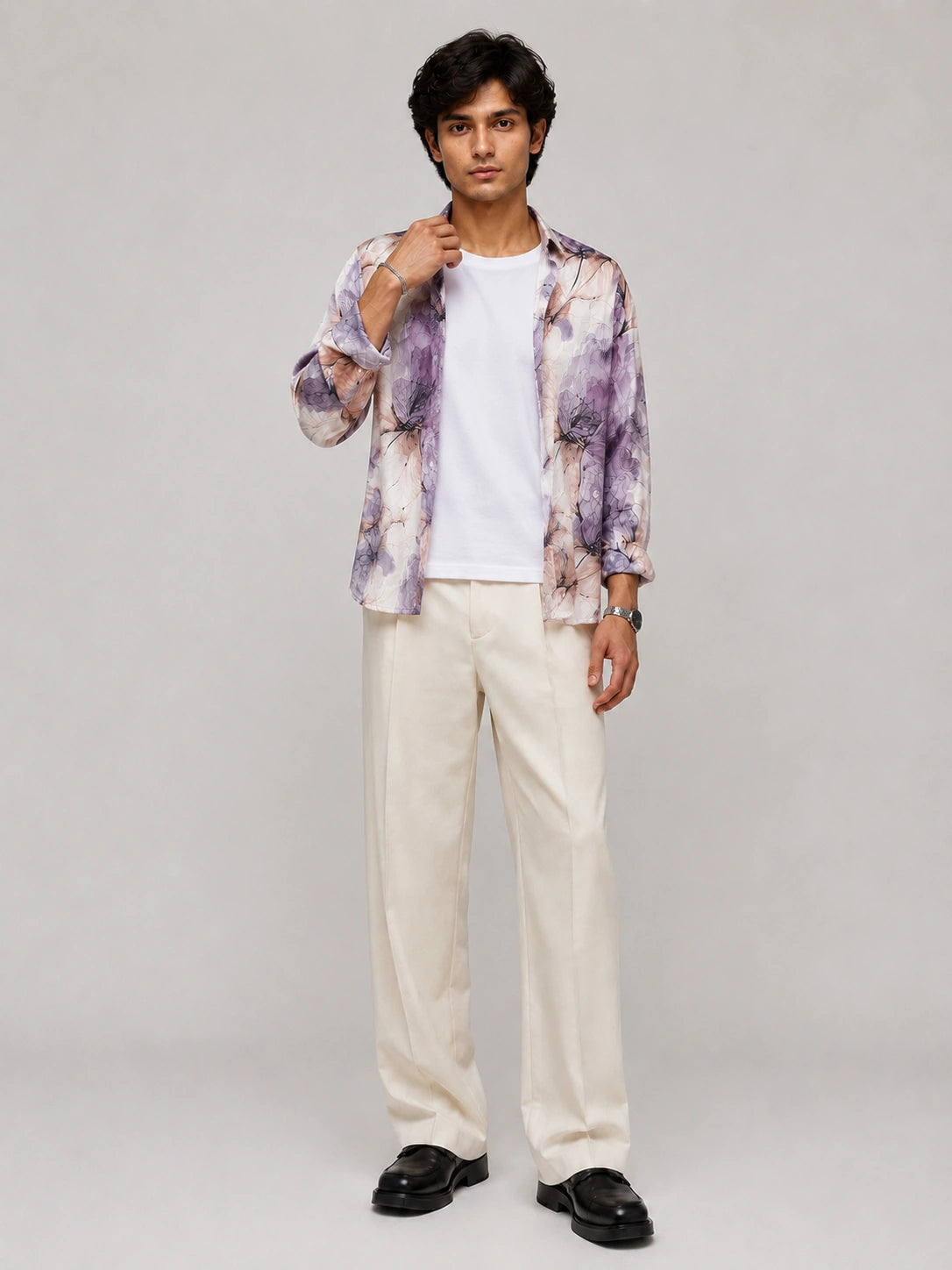 Purple Organza Universal Style – Unisex Shirt Collection