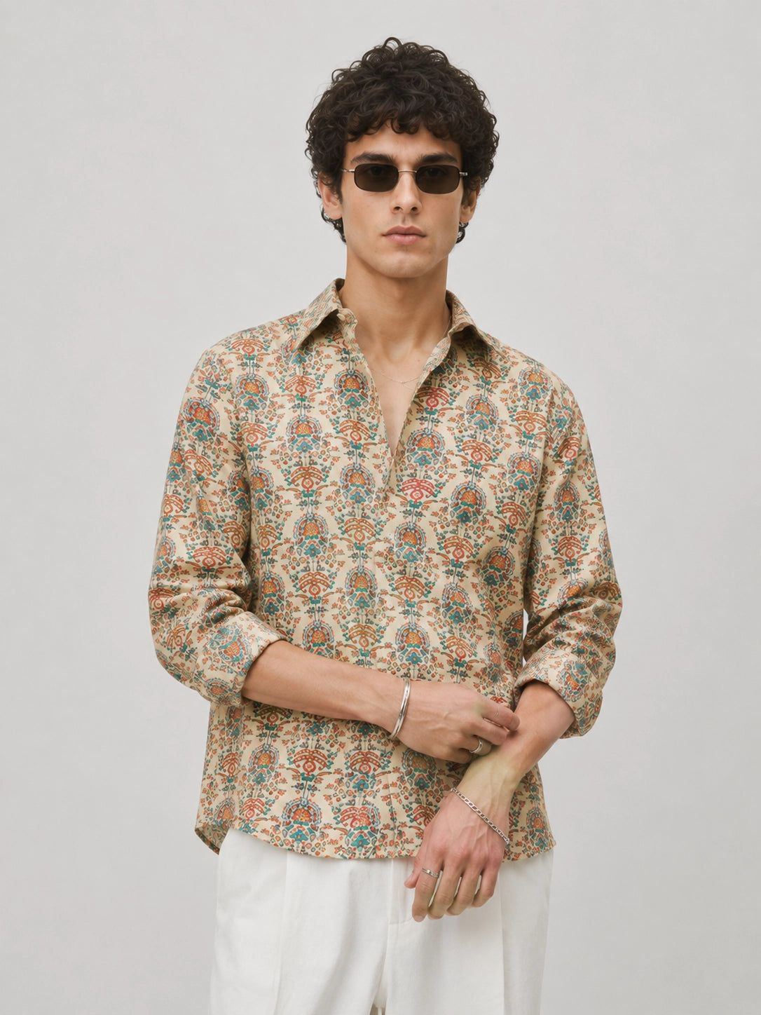 Beige Mandala Universal Style – Unisex Shirt Collection