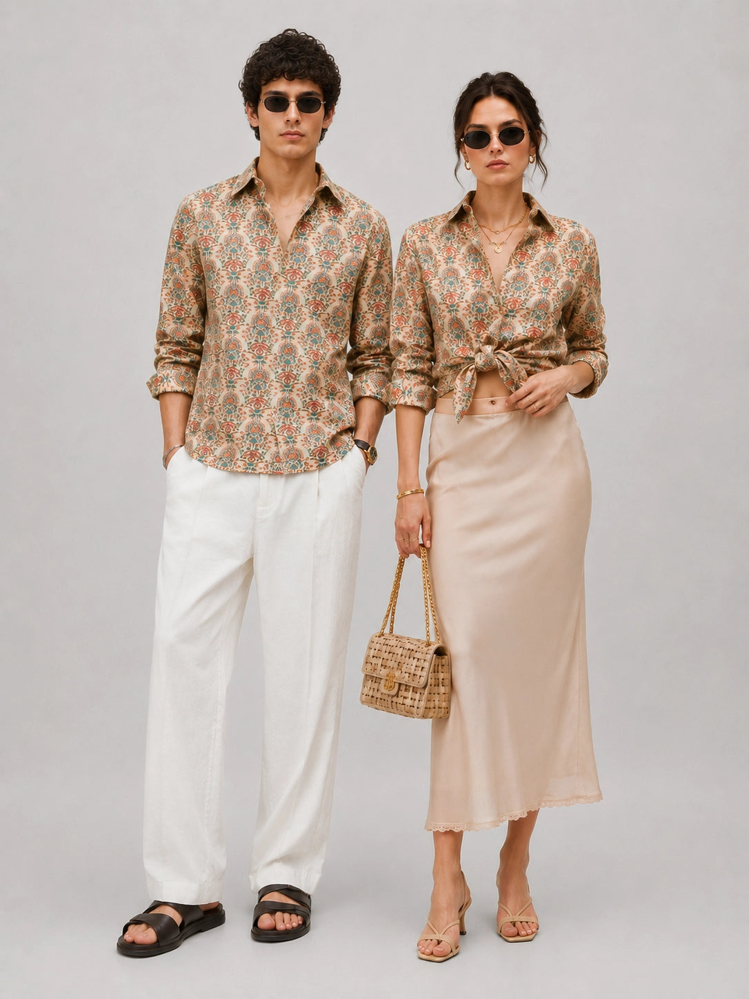 Beige Mandala Universal Style – Unisex Shirt Collection