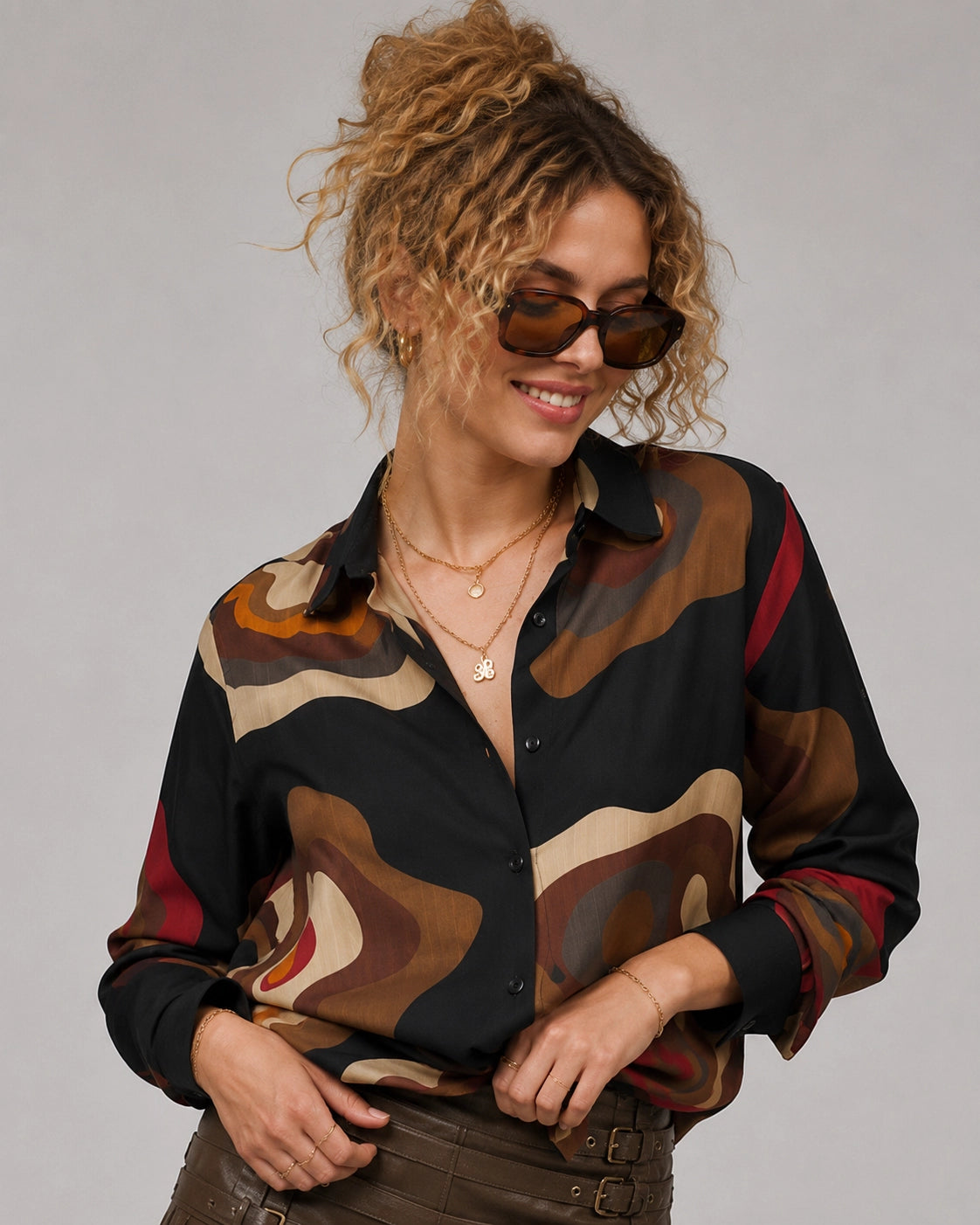 Black Gemoetry Universal Style – Unisex Shirt Collection