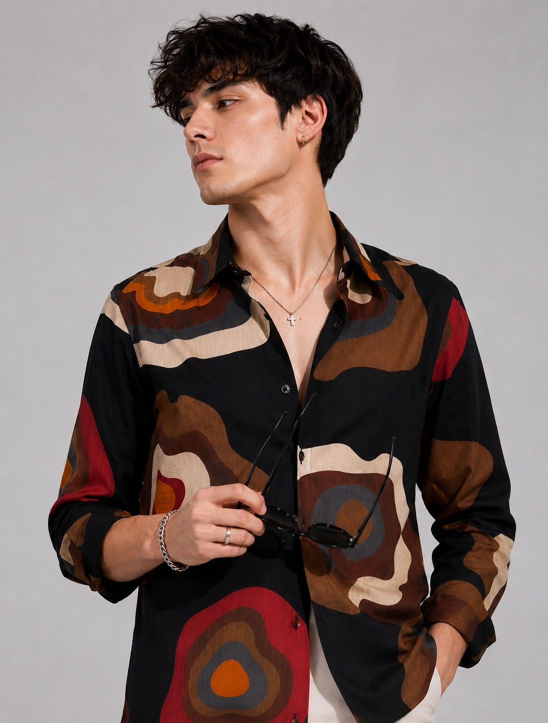 Black Gemoetry Universal Style – Unisex Shirt Collection