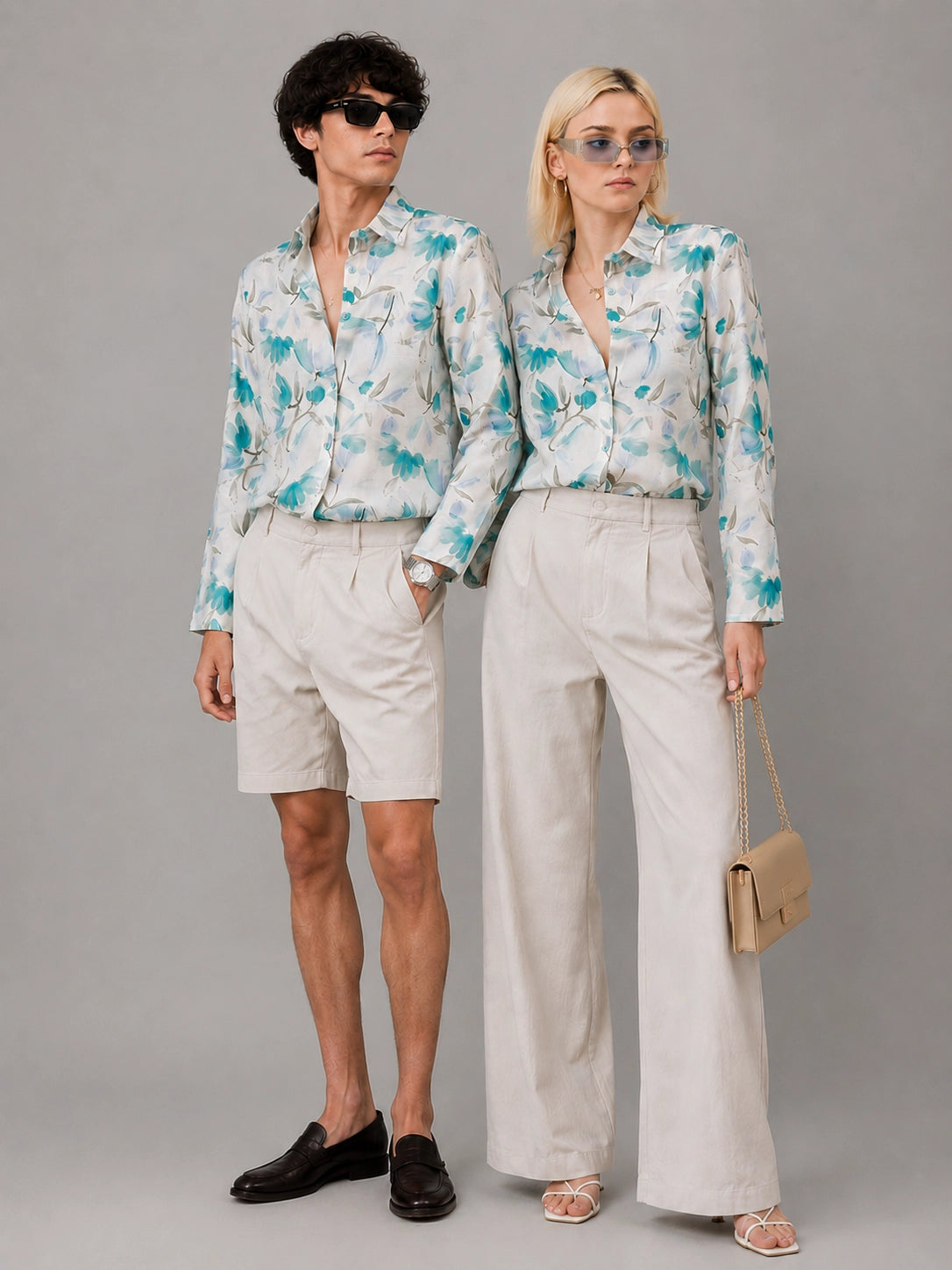 Blue Flory Universal Style – Unisex Shirt Collection