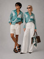 Blue Patches Universal Style – Unisex Shirt Collection