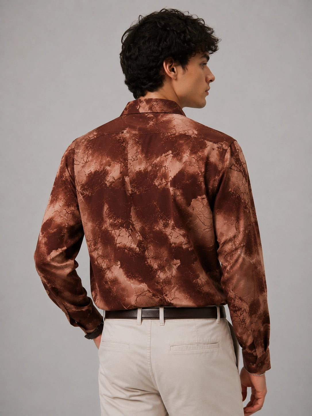 Brown Abstract Universal Style – Unisex Shirt Collection