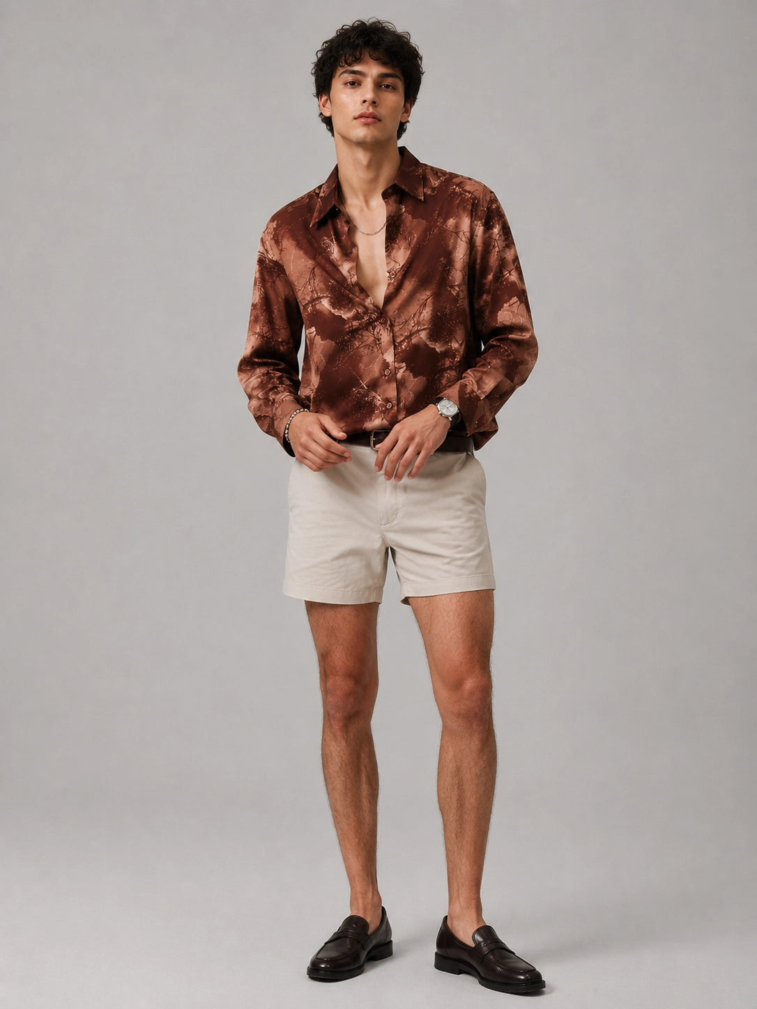 Brown Abstract Universal Style – Unisex Shirt Collection
