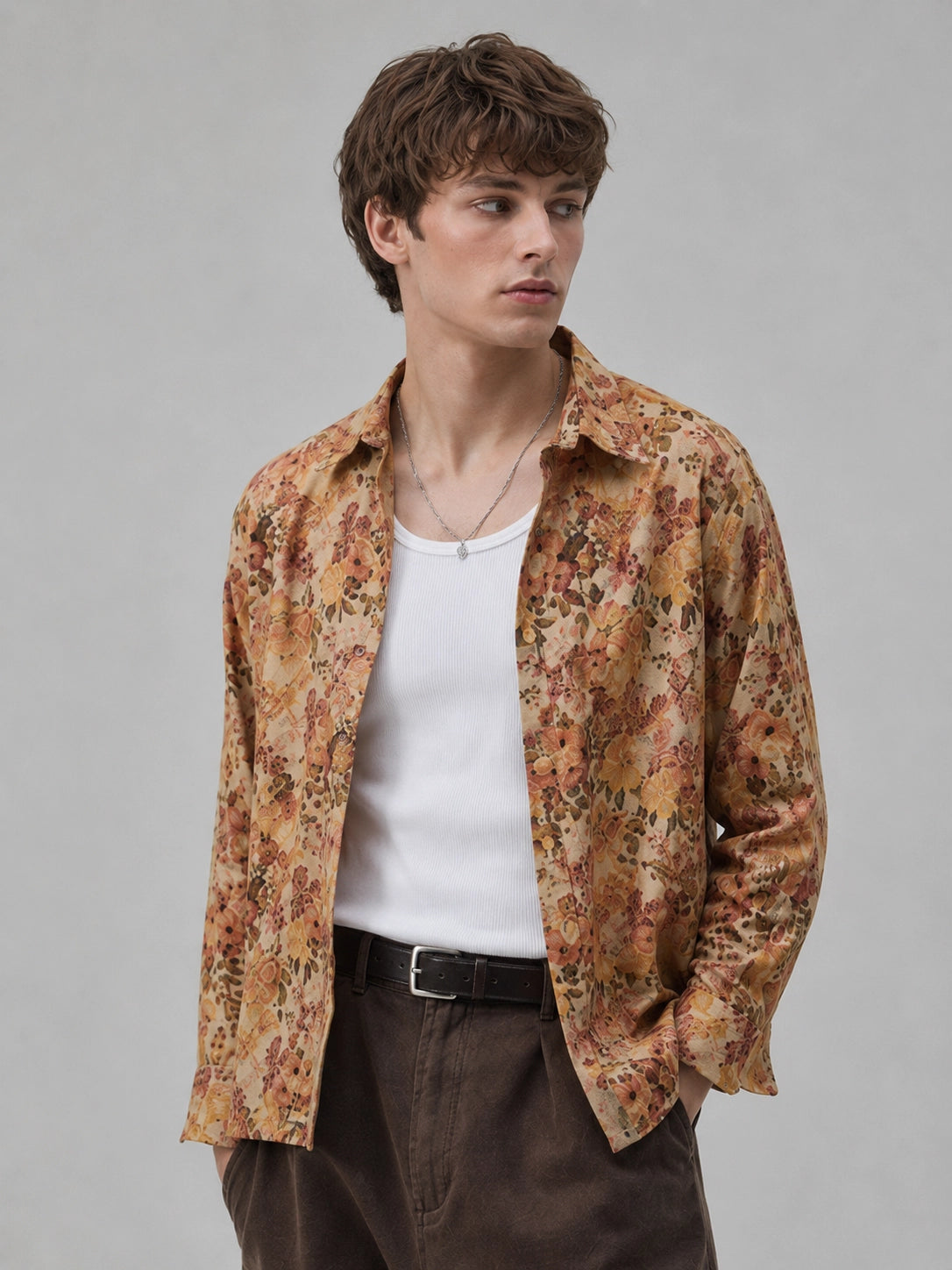 Brown Flory Universal Style – Unisex Shirt Collection