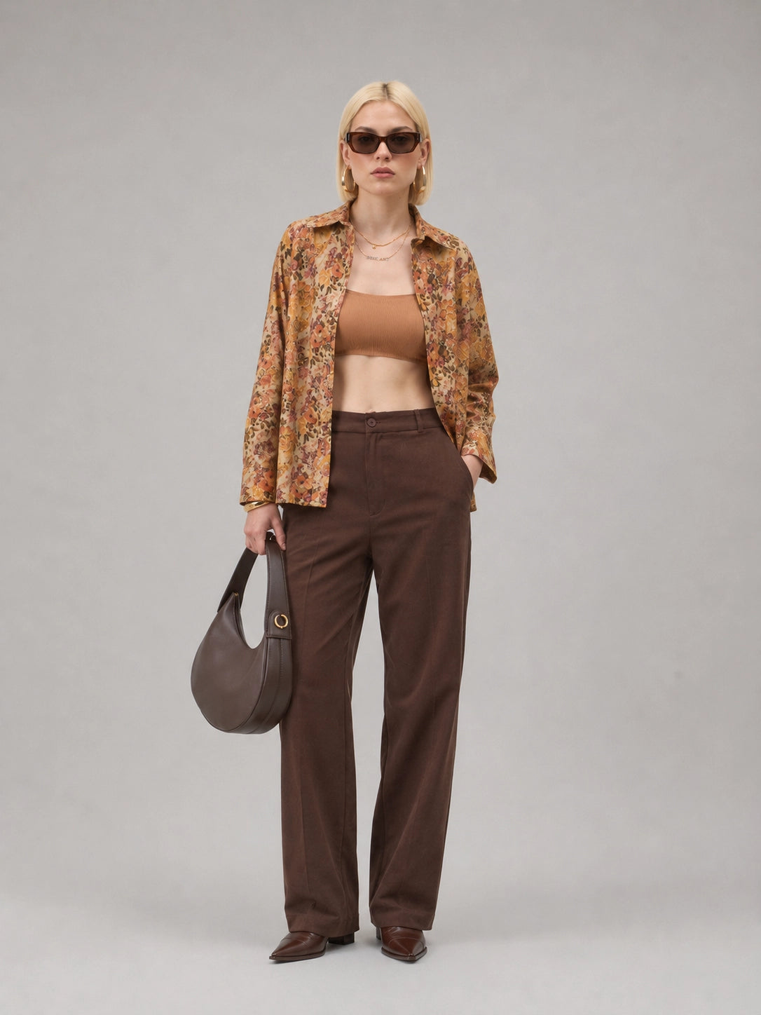 Brown Flory Universal Style – Unisex Shirt Collection