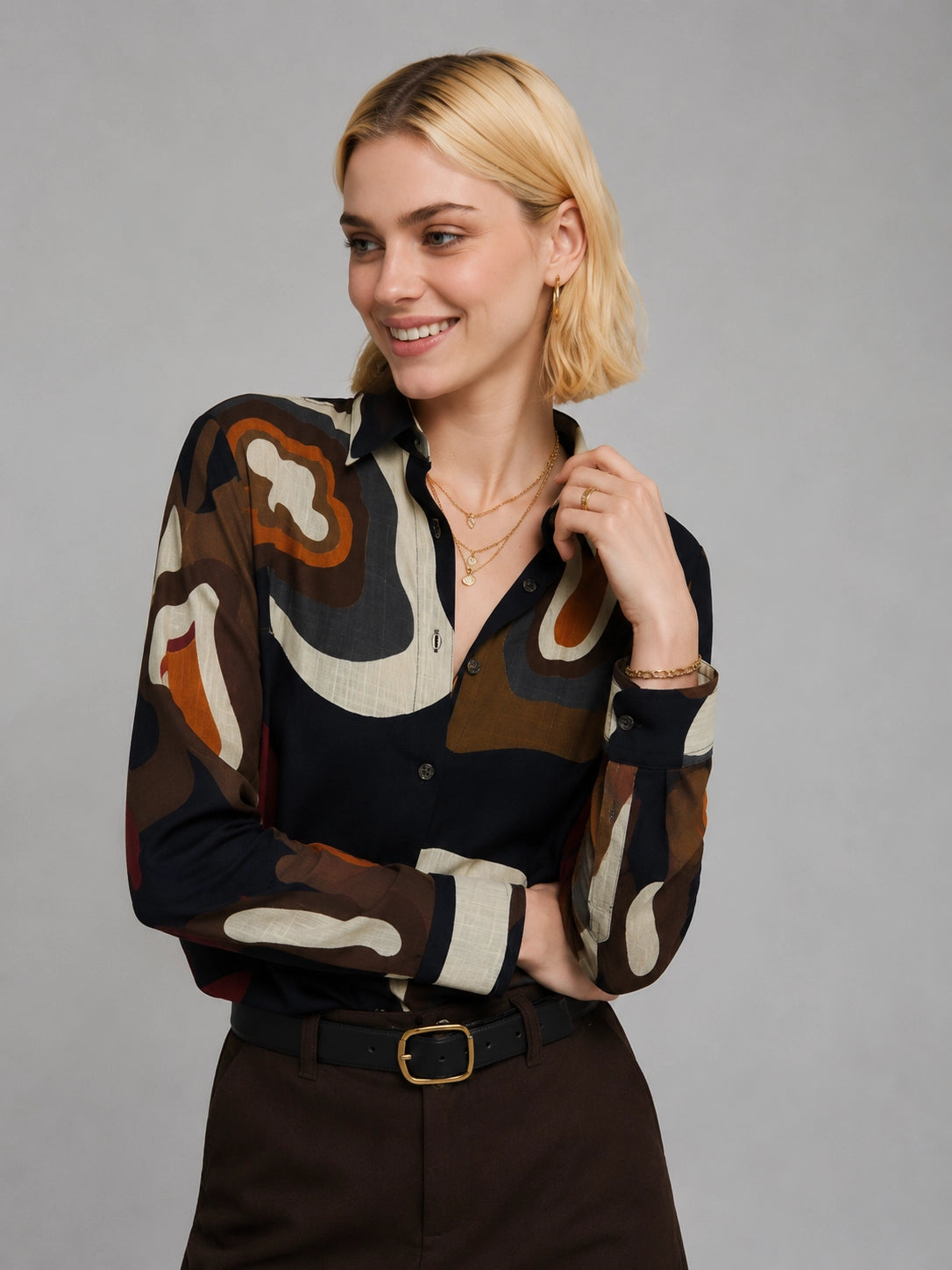 Brown Mandala Universal Style – Unisex Shirt Collection