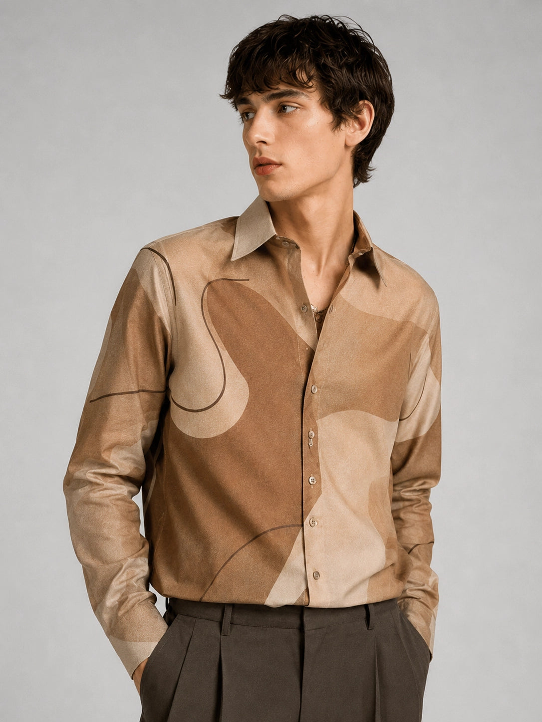 Brown Patches Universal Style – Unisex Shirt Collection
