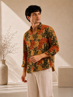 Cream Floral Universal Style – Unisex Shirt Collection