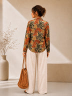 Cream Floral Universal Style – Unisex Shirt Collection